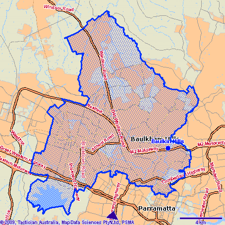 Baulkin Hills Map